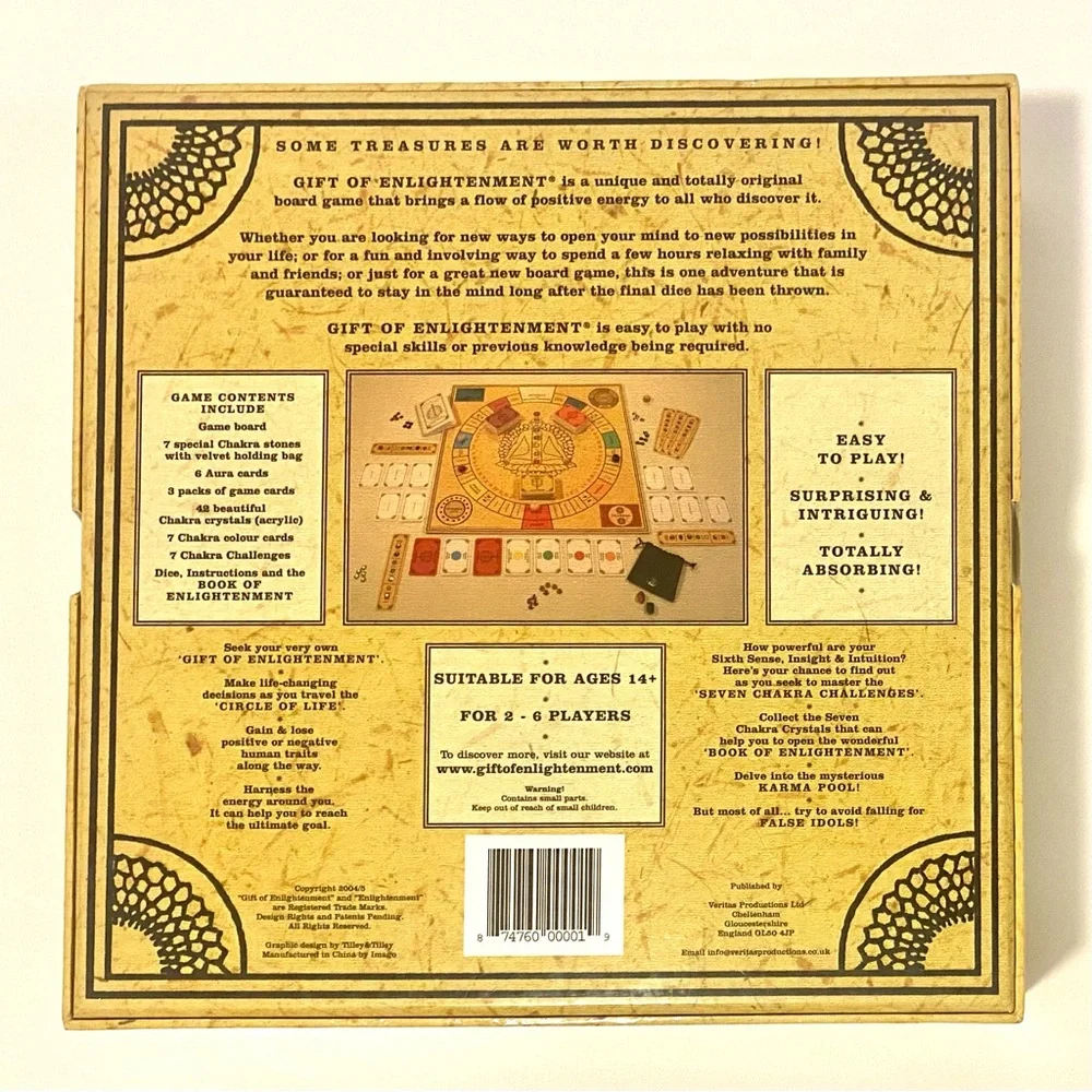 NWOT Chakra Board Game:Gift Of Enlightenment by Veritas. Deep Social Connections - Picture 7 of 7